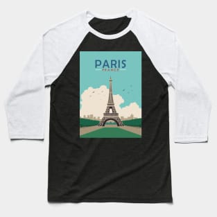 The Eiffel Tower paris france Baseball T-Shirt